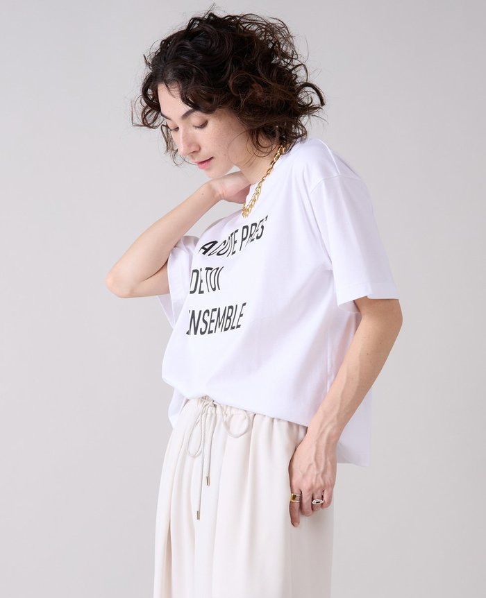 【その他のブランド/Other】のロゴTシャツ インテリア・キッズ・メンズ・レディースファッション・服の通販 founy(ファニー) https://founy.com/ ファッション Fashion レディースファッション WOMEN トップス・カットソー Tops/Tshirt シャツ/ブラウス Shirts/Blouses ロング / Tシャツ T-Shirts スーピマ Supima プリント Print |ID: prp329100004572515 ipo3291000000032358873