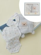 【ジェラート ピケ/gelato pique / KIDS】の【ラッピング済み】【BABY】ベアブランケット ボディースーツ スタイ3点セット ギフトBOX BLU[086]|ID: prp329100004572521 ipo3291000000034119335