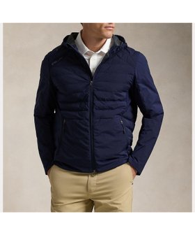 【ラルフローレン/RALPH LAUREN / MEN】 (RLX)ハイブリッド フーデッド ジャケット人気、トレンドファッション・服の通販 founy(ファニー) ファッション Fashion メンズファッション MEN アイレット Eyelet カフス Cuffs ジャケット Jacket ジャージー Jersey ストレッチ Stretch ダウン Down ドローストリング Drawstring 長袖 Long Sleeve フラップ Flap フロント Front ポケット Pocket |ID:prp329100004572523