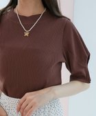 【マジェスティック レゴン/MAJESTIC LEGON】のタックスリーブトップス 人気、トレンドファッション・服の通販 founy(ファニー) ファッション Fashion レディースファッション Fashion for Women トップス・カットソー Cut & Sew Tops おすすめ Recommended / Our Picks インナー Innerwear キャミワンピース Cami Dress, Slip Dress シンプル Simple, Minimal ダウン Down, Puffer フィット Fit, Slim Fit フェミニン Feminine, Girly フォルム Silhouette, Form 再入荷 Restock / Back in Stock thumbnail ブラウン|ID: prp329100004572526 ipo3291000000033562141