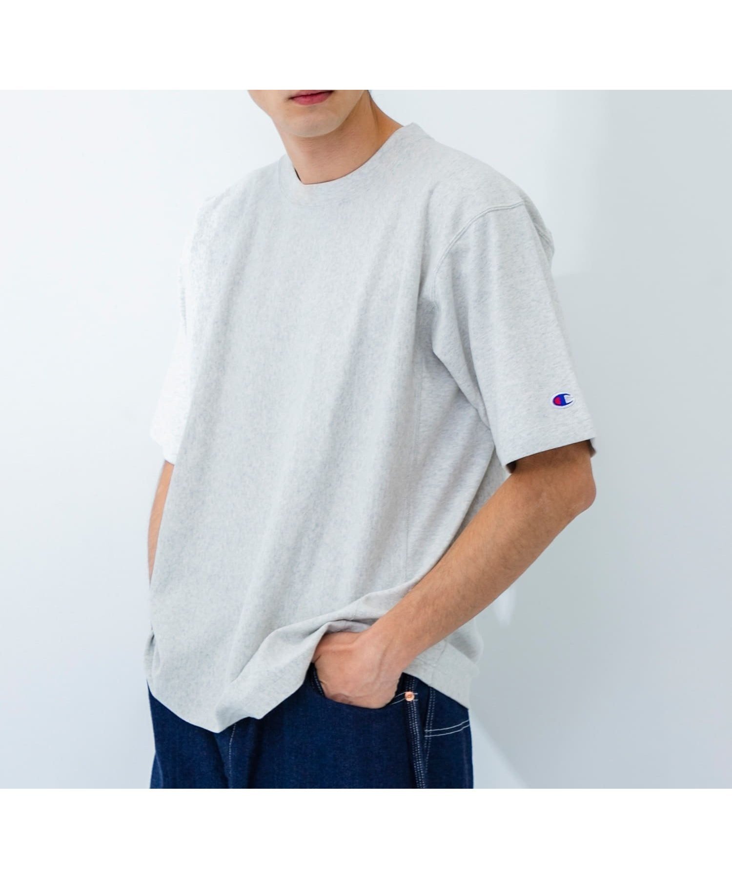 【アーバンリサーチ/URBAN RESEARCH / MEN】の『別注』Champion*UR USA Fit Short-Sleeve T-shirts インテリア・キッズ・メンズ・レディースファッション・服の通販 founy(ファニー) 　ファッション　Fashion　メンズファッション　Fashion for Men　アメリカン　American Style　コンパクト　Compact, Small Size　スポーツ　Sports, Activewear　バランス　Balance, Style Balance　フィット　Fit, Slim Fit　別注　Limited Edition, Custom Order　無地　Plain, Solid Color　S/S・春夏　SS, Spring/Summer, Warm Season　夏　Summer　2025年　2025　2025春夏・S/S　Spring/Summer 2025 SS25　OATMEAL|ID: prp329100004572533 ipo3291000000033340442