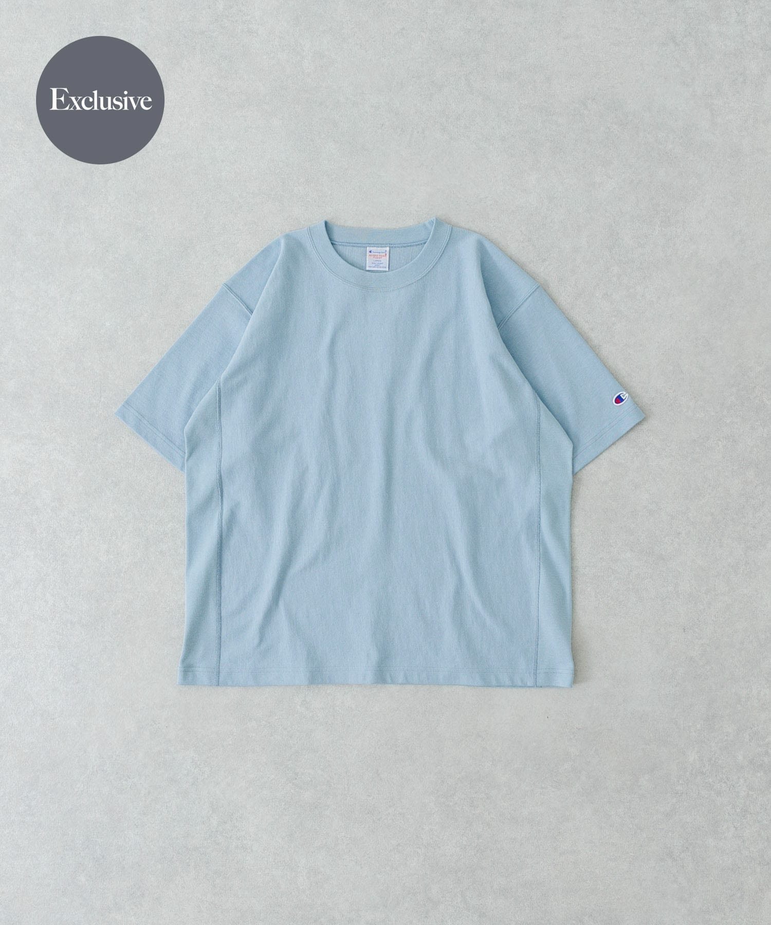 【アーバンリサーチ/URBAN RESEARCH / MEN】の『別注』Champion*UR USA Fit Short-Sleeve T-shirts インテリア・キッズ・メンズ・レディースファッション・服の通販 founy(ファニー) 　ファッション　Fashion　メンズファッション　Fashion for Men　アメリカン　American Style　コンパクト　Compact, Small Size　スポーツ　Sports, Activewear　バランス　Balance, Style Balance　フィット　Fit, Slim Fit　別注　Limited Edition, Custom Order　無地　Plain, Solid Color　S/S・春夏　SS, Spring/Summer, Warm Season　夏　Summer　2025年　2025　2025春夏・S/S　Spring/Summer 2025 SS25　BLUE|ID: prp329100004572533 ipo3291000000033340443