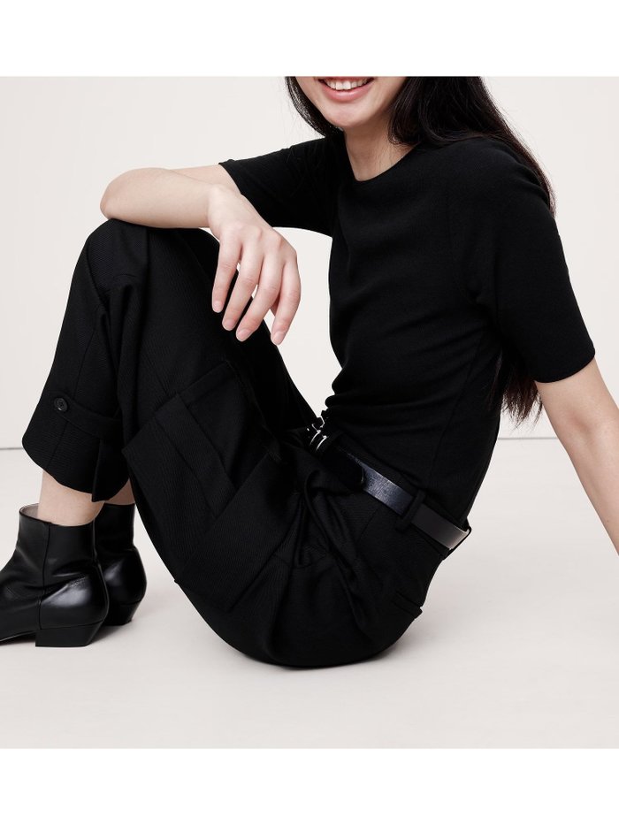 【バナナ リパブリック/BANANA REPUBLIC】のリブ エルボースリーブ Tシャツ インテリア・キッズ・メンズ・レディースファッション・服の通販 founy(ファニー) https://founy.com/ ファッション Fashion レディースファッション WOMEN トップス・カットソー Tops/Tshirt シャツ/ブラウス Shirts/Blouses ロング / Tシャツ T-Shirts ジーンズ Jeans ストレッチ Stretch ストレート Straight バランス Balance フィット Fit リラックス Relax |ID: prp329100004572541 ipo3291000000032359190