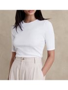【バナナ リパブリック/BANANA REPUBLIC】のリブ エルボースリーブ Tシャツ WHITE|ID: prp329100004572541 ipo3291000000032359192