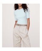 【バナナ リパブリック/BANANA REPUBLIC】のリブ エルボースリーブ Tシャツ CIRRUS_BLUE|ID: prp329100004572541 ipo3291000000032359194