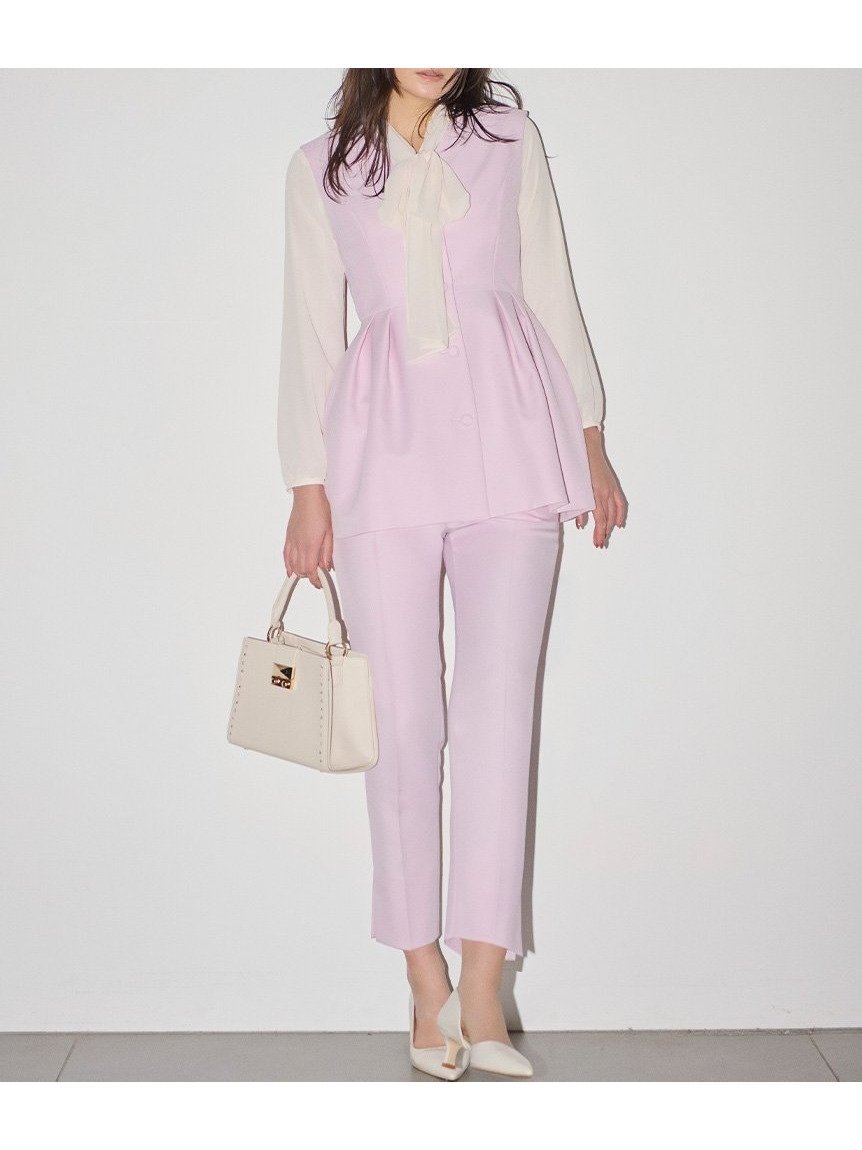【セルフォード/CELFORD】のペプラムセットアップ 人気、トレンドファッション・服の通販 founy(ファニー) 　ファッション　Fashion　レディースファッション　Fashion for Women　セットアップ　Matching Sets　おすすめ　Recommended / Our Picks　セットアップ　Set-Up, Coordinated Outfit　センター　Center, Center Line　タートルネック　Turtleneck, High Neck　ツイル　Twist, Twisted Detail　フォーマル　Formal, Dressy　ペプラム　Peplum, Flared Hem　人気　Popular, Best Seller　吸水　Absorbent, Quick-Dry　 other-1|ID: prp329100004572594 ipo3291000000032744514