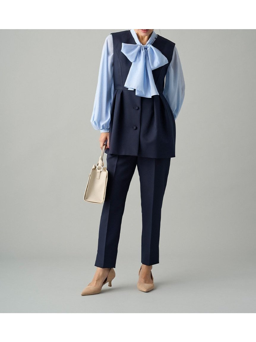【セルフォード/CELFORD】のペプラムセットアップ インテリア・キッズ・メンズ・レディースファッション・服の通販 founy(ファニー) 　ファッション　Fashion　レディースファッション　Fashion for Women　セットアップ　Matching Sets　おすすめ　Recommended / Our Picks　セットアップ　Set-Up, Coordinated Outfit　センター　Center, Center Line　タートルネック　Turtleneck, High Neck　ツイル　Twist, Twisted Detail　フォーマル　Formal, Dressy　ペプラム　Peplum, Flared Hem　人気　Popular, Best Seller　吸水　Absorbent, Quick-Dry　DNVY[090]|ID: prp329100004572594 ipo3291000000032744519