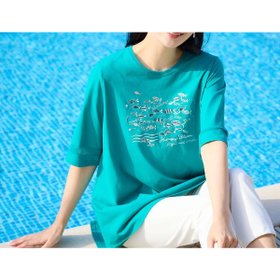 【ミゼール/MISSEL】の【洗える・日本製・綿100%】fish刺繍 フレアカットソー 人気、トレンドファッション・服の通販 founy(ファニー) ファッション Fashion レディースファッション Fashion for Women トップス・カットソー Cut & Sew Tops カットソー・ベーシックTシャツ Cut-and-Sewn Tops / Stretch Tees & Basics カットソー Cut and Sewn Top スパンコール Sequins, Sequin Embellishment チュール Tulip, Tulip Motif フレア Flare, Flared エレガント 上品 Elegant 夏 Summer 日本製 Made In Japan 洗える Machine Washable |ID:prp329100004572619