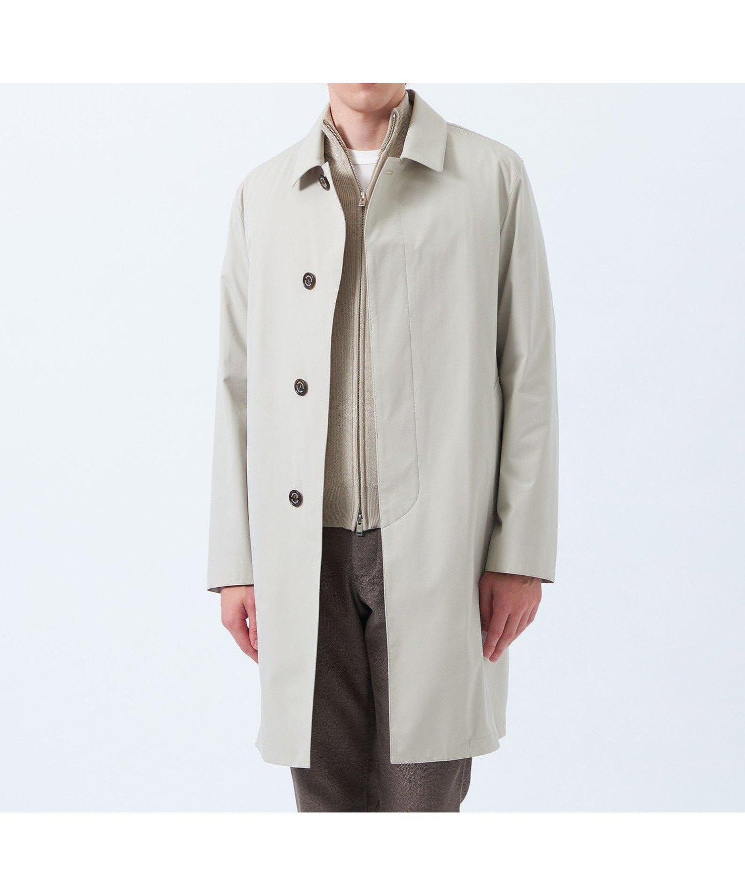 【マッキントッシュ フィロソフィー/MACKINTOSH PHILOSOPHY / MEN】のWELLINGTON(ウェリントン) ドビーツイルストレッチ インテリア・キッズ・メンズ・レディースファッション・服の通販 founy(ファニー) 　ファッション　Fashion　メンズファッション　MEN　ウォッシャブル　Washable　春　Spring　定番　Standard　モダン　Modern　ライナー　Liner　冬　Winter　おすすめ　Recommend　ベージュ|ID: prp329100004572696 ipo3291000000032360596