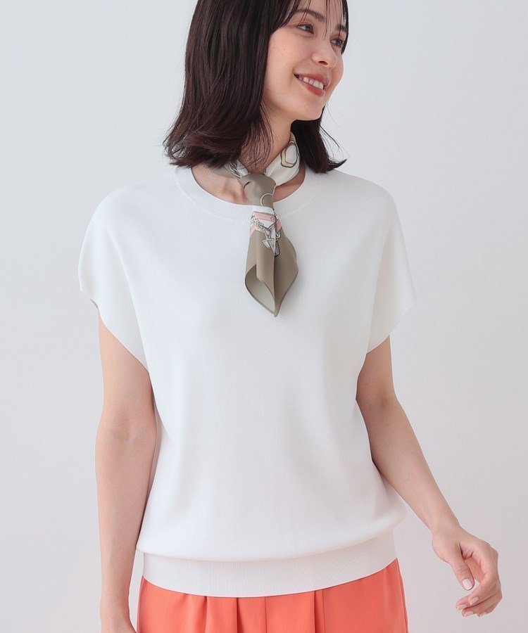 【インディヴィ/INDIVI】の【洗える/SETUP可能】フレンチスリーブ イージーニット 人気、トレンドファッション・服の通販 founy(ファニー) 　ファッション　Fashion　レディースファッション　Ladies' Fashion Online　トップス・カットソー　Tops/Tshirt　ニット　Knit Tops　おすすめ　Recommend　ジャケット　Jacket　スリーブ　Sleeve　フレンチ　French　エレガント 上品　Elegant　洗える　Washable　ビジネス 仕事 通勤　Business　 other-1|ID: prp329100004572727 ipo3291000000032651938