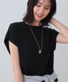 【インディヴィ/INDIVI】の【洗える/SETUP可能】フレンチスリーブ イージーニット ブラック|ID: prp329100004572727 ipo3291000000032651940