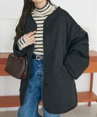 【ディスコート/Discoat】の【WEB限定】キルトジャケット 人気、トレンドファッション・服の通販 founy(ファニー) ファッション Fashion レディースファッション WOMEN アウター Coat Outerwear ジャケット Jackets キルティング Quilting キルト Quilt ショルダー Shoulder シンプル Simple ジャケット Jacket ドロップ Drop ミリタリー Military リラックス Relax 定番 Standard A/W・秋冬 Aw・Autumn/Winter・Fw・Fall-Winter thumbnail ブラック|ID: prp329100004572734 ipo3291000000032360997