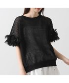 【グレディブリリアン/Gready Brilliant】のGready Brilliant/2_麻混メッシュ別布リボンS 人気、トレンドファッション・服の通販 founy(ファニー) ファッション Fashion レディースファッション WOMEN おすすめ Recommend シアー Sheer シフォン Chiffon スリーブ Sleeve フレンチ French メッシュ Mesh リボン Ribbon thumbnail BLK|ID: prp329100004572754 ipo3291000000032361173