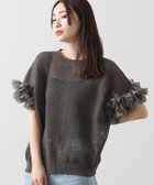 【グレディブリリアン/Gready Brilliant】のGready Brilliant/2_麻混メッシュ別布リボンS 人気、トレンドファッション・服の通販 founy(ファニー) ファッション Fashion レディースファッション WOMEN おすすめ Recommend シアー Sheer シフォン Chiffon スリーブ Sleeve フレンチ French メッシュ Mesh リボン Ribbon thumbnail KHA|ID: prp329100004572754 ipo3291000000032361174