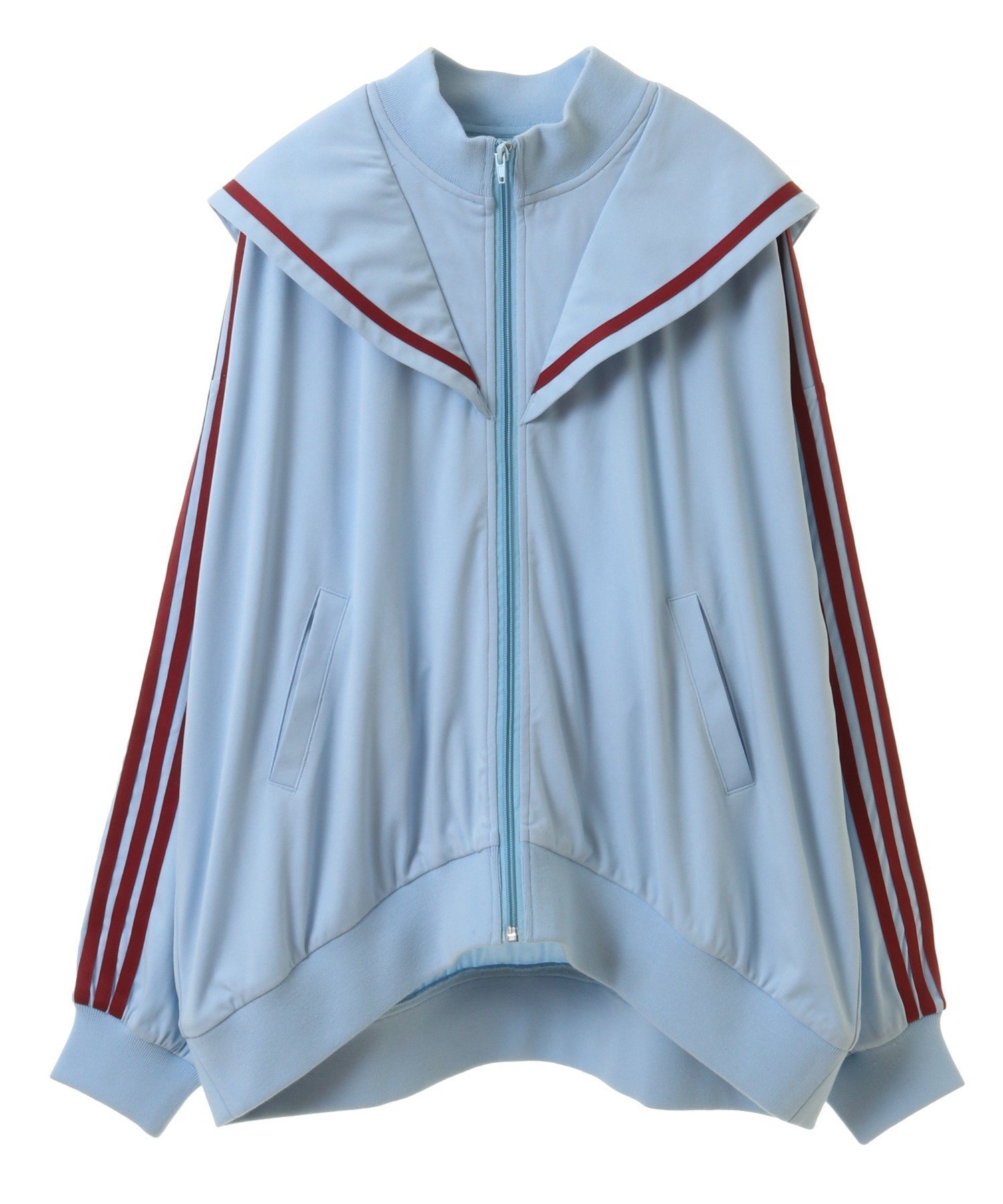 【キャンディストリッパー/Candy Stripper】のSAILOR JERSEY BLOUSON インテリア・キッズ・メンズ・レディースファッション・服の通販 founy(ファニー) 　ファッション　Fashion　レディースファッション　WOMEN　アウター　Coat Outerwear　ブルゾン　Blouson/Jackets　おすすめ　Recommend　ジップ　Zip　ブルゾン　Blouson　羽織　Haori　LIGHT BLUE|ID: prp329100004572781 ipo3291000000032361357