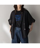 【メイソングレイ/MAYSON GREY】のダブルブレスト半袖ジャケット≪手洗い可能≫ ブラック|ID: prp329100004572784 ipo3291000000032660128