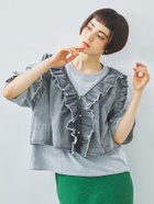 【サマンサモスモス/Samansa Mos2】のデニムフリルベスト ブラック|ID: prp329100004572788 ipo3291000000032795199