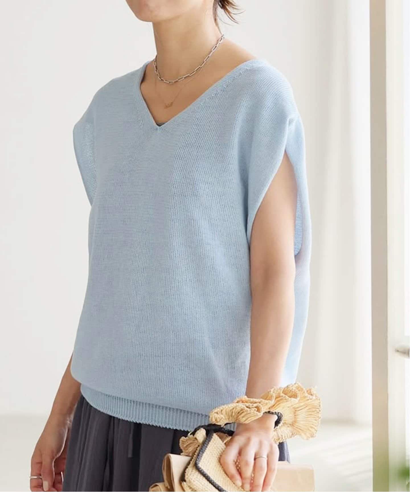 【イエナ/IENA】の《追加》コットンギマ フレンチプルオーバー インテリア・キッズ・メンズ・レディースファッション・服の通販 founy(ファニー) 　ファッション　Fashion　レディースファッション　WOMEN　トップス・カットソー　Tops/Tshirt　プルオーバー　Pullover　2025年　2025　2025春夏・S/S　Ss,Spring/Summer,2025　フレンチ　French　サックスブルー|ID: prp329100004572789 ipo3291000000032361404