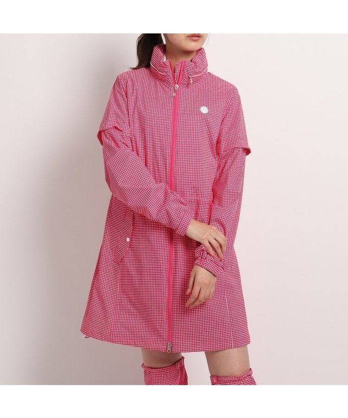 【アダバット/adabat】の【耐水/透湿/撥水】レディース レインワンピース インテリア・キッズ・メンズ・レディースファッション・服の通販 founy(ファニー) https://founy.com/ ファッション Fashion レディースファッション WOMEN ワンピース Dress おすすめ Recommend ギンガム Gingham ゴルフ Golf チェック Check メッシュ Mesh 半袖 Short Sleeve 夏 Summer |ID: prp329100004572792 ipo3291000000032361442