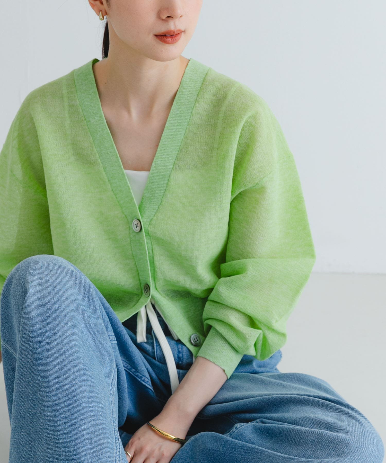 【アーバンリサーチ/URBAN RESEARCH】のnew basic リネン混スポンディッシュニットカーディガン インテリア・キッズ・メンズ・レディースファッション・服の通販 founy(ファニー) 　ファッション　Fashion　レディースファッション　WOMEN　トップス・カットソー　Tops/Tshirt　ニット　Knit Tops　カーディガン　Cardigans　2025年　2025　2025春夏・S/S　Ss,Spring/Summer,2025　おすすめ　Recommend　カーディガン　Cardigan　ショート　Short　シンプル　Simple　バランス　Balance　ベーシック　Basic　リネン　Linen　夏　Summer　春　Spring　S/S・春夏　Ss・Spring/Summer　羽織　Haori　LIME|ID: prp329100004572795 ipo3291000000032361467