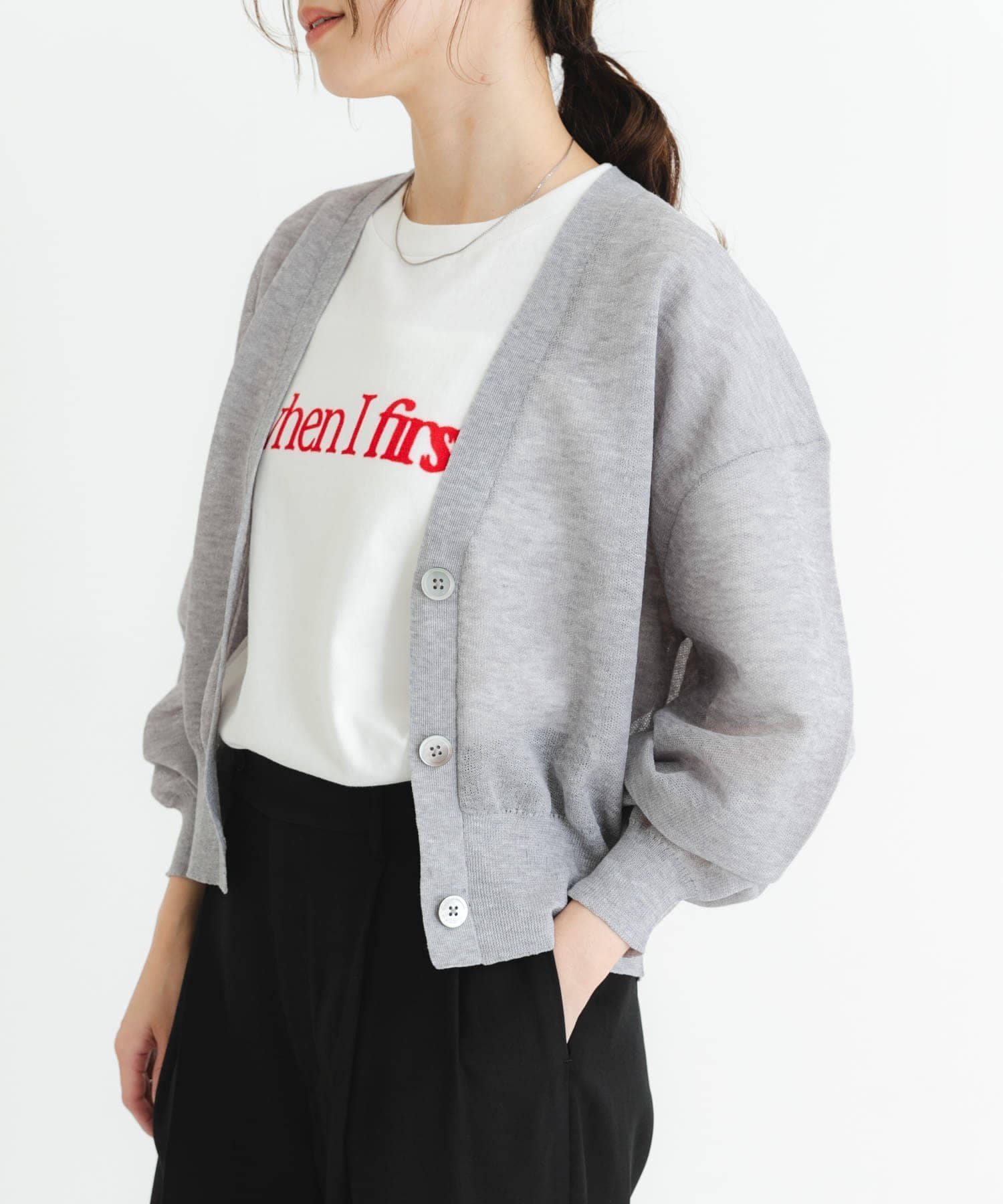 【アーバンリサーチ/URBAN RESEARCH】のnew basic リネン混スポンディッシュニットカーディガン インテリア・キッズ・メンズ・レディースファッション・服の通販 founy(ファニー) 　ファッション　Fashion　レディースファッション　WOMEN　トップス・カットソー　Tops/Tshirt　ニット　Knit Tops　カーディガン　Cardigans　2025年　2025　2025春夏・S/S　Ss,Spring/Summer,2025　おすすめ　Recommend　カーディガン　Cardigan　ショート　Short　シンプル　Simple　バランス　Balance　ベーシック　Basic　リネン　Linen　夏　Summer　春　Spring　S/S・春夏　Ss・Spring/Summer　羽織　Haori　GRAY|ID: prp329100004572795 ipo3291000000032361468