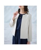 【アンタイトル/UNTITLED】の【春夏ジャケット/セットアップ/ドライタッチ】ノーカラージャケット グレージュ|ID: prp329100004572798 ipo3291000000032665271