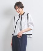 【ユナイテッドアローズ/UNITED ARROWS】のクロッシー エンブロイダリー ニットベスト OFF WHITE|ID:prp329100004572802