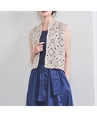 【ユナイテッドアローズ/UNITED ARROWS】のクロッシー エンブロイダリー ニットベスト NATURAL|ID:prp329100004572802
