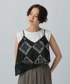 【レプシィム ローリーズファーム/LEPSIM LOWRYS FARM】のパッチワークレースキャミブラウス ブラック09|ID: prp329100004572804 ipo3291000000032609957