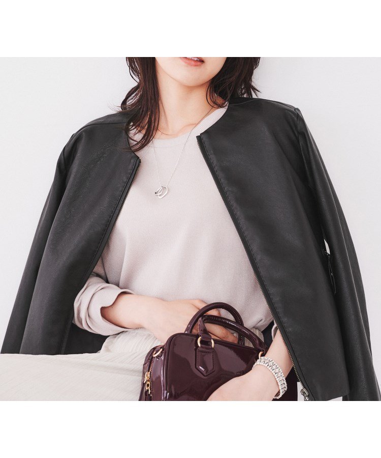【アンタイトル/UNTITLED】の【ポケットファスナー/柔らかい】レザー調ジャケット 人気、トレンドファッション・服の通販 founy(ファニー) 　ファッション　Fashion　レディースファッション　WOMEN　アウター　Coat Outerwear　ジャケット　Jackets　シンプル　Simple　ジャケット　Jacket　ハンド　Hand　ブルゾン　Blouson　ポケット　Pocket　 other-1|ID: prp329100004572806 ipo3291000000032361533