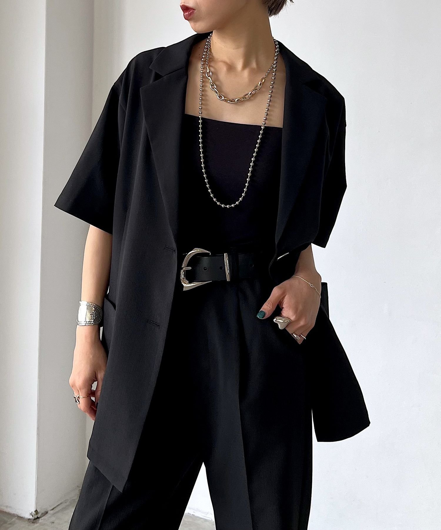 【ページボーイ/PAGEBOY】の【セットアップ対応】ライトテーラードジャケット 人気、トレンドファッション・服の通販 founy(ファニー) 　ファッション　Fashion　レディースファッション　WOMEN　アウター　Coat Outerwear　ジャケット　Jackets　テーラードジャケット　Tailored Jackets　シンプル　Simple　セットアップ　Set Up　半袖　Short Sleeve　夏　Summer　定番　Standard　 other-1|ID: prp329100004572825 ipo3291000000032361643