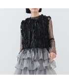 【その他のブランド/Other】のリボン フリル ショート丈ベスト BLACK|ID: prp329100004572837 ipo3291000000032609829