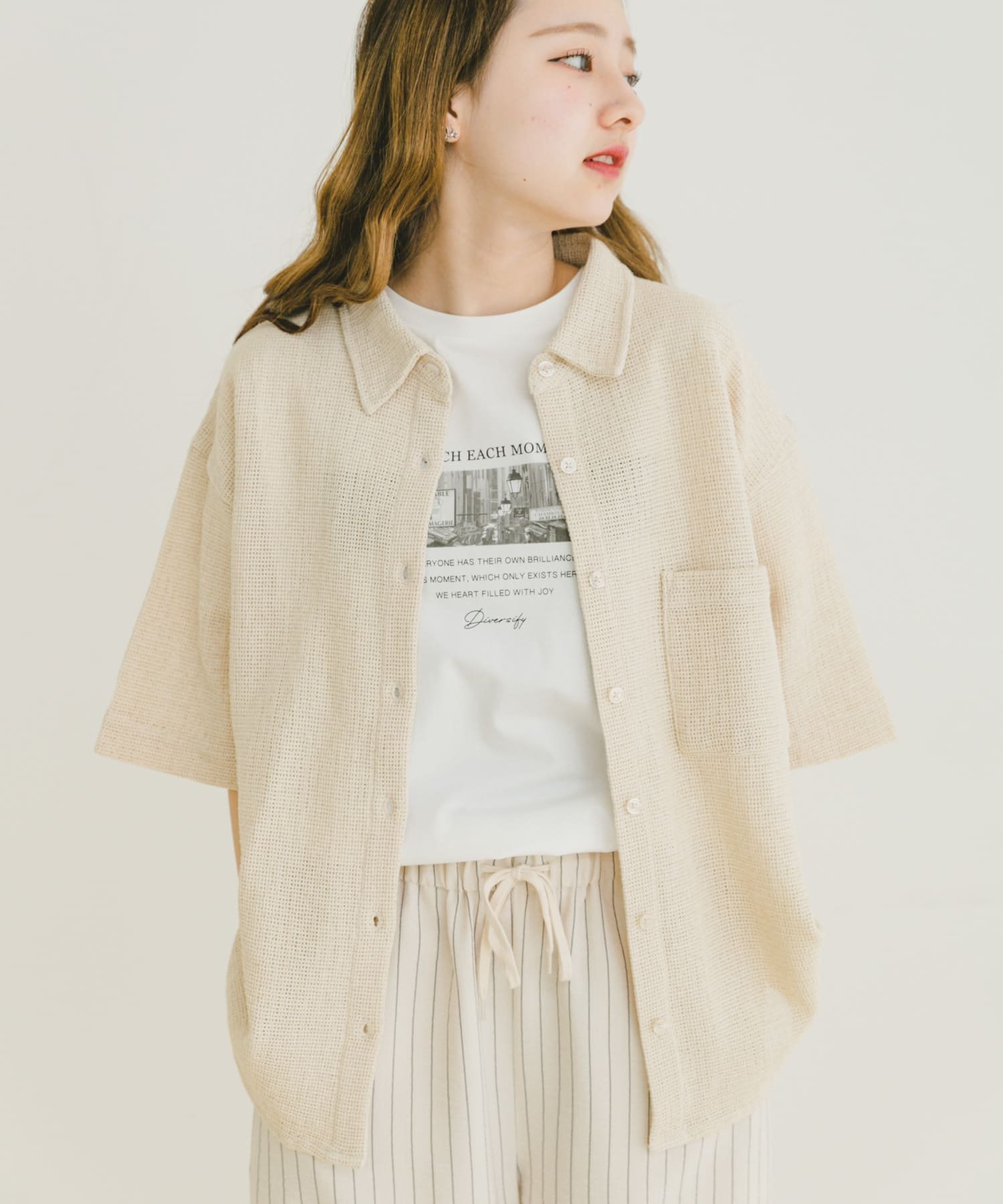 【その他のブランド/Other】のメッシュルーズシャツ インテリア・キッズ・メンズ・レディースファッション・服の通販 founy(ファニー) 　ファッション　Fashion　レディースファッション　Ladies' Fashion Online　トップス・カットソー　Tops/Tshirt　シャツ/ブラウス　Shirts/Blouses　2025年　2025　2025春夏・S/S　Ss,Spring/Summer,2025　キャミソール　Camisole　タンク　Tank　メッシュ　Mesh　ルーズ　Loose　夏　Summer　春　Spring　S/S・春夏　Ss・Spring/Summer　BEG|ID: prp329100004572855 ipo3291000000032660897