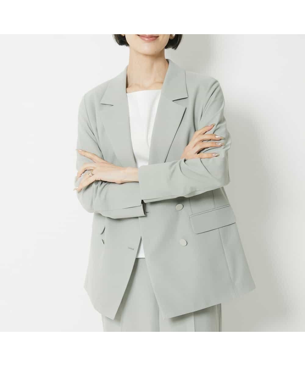 【ミッシェルクラン/MICHEL KLEIN】のリネンライクテーラードジャケット 人気、トレンドファッション・服の通販 founy(ファニー) 　ファッション　Fashion　レディースファッション　WOMEN　アウター　Coat Outerwear　ジャケット　Jackets　テーラードジャケット　Tailored Jackets　おすすめ　Recommend　キャミソール　Camisole　シアー　Sheer　ジャケット　Jacket　トレンド　Trend　ポケット　Pocket　メッシュ　Mesh　ワイド　Wide　洗える　Washable　 other-1|ID: prp329100004572879 ipo3291000000032362068