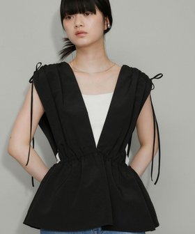 【アダム エ ロペ/ADAM ET ROPE'】の【WEB限定】・【新色追加】ペプラムビスチェ 人気、トレンドファッション・服の通販 founy(ファニー) ファッション Fashion レディースファッション Fashion for Women トップス・カットソー Cut & Sew Tops ビスチェ Bustiers & Corset Tops / Layered Bustier Style 2025年 2025 2025春夏・S/S Spring/Summer 2025 SS25 ギャザー Gathered, Ruffled タフタ Taffeta, Structured Fabric ツイル Twist, Twisted Detail ビスチェ Bustier, Corset Top ペプラム Peplum, Flared Hem リボン Ribbon, Bow ロング Long, Long-Length ヴィンテージ Vintage Style 夏 Summer 春 Spring S/S・春夏 SS, Spring/Summer, Warm Season |ID:prp329100004572886