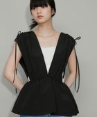 【アダム エ ロペ/ADAM ET ROPE'】の【WEB限定】・【新色追加】ペプラムビスチェ 人気、トレンドファッション・服の通販 founy(ファニー) ファッション Fashion レディースファッション Fashion for Women トップス・カットソー Cut & Sew Tops ビスチェ Bustiers & Corset Tops / Layered Bustier Style 2025年 2025 2025春夏・S/S Spring/Summer 2025 SS25 ギャザー Gathered, Ruffled タフタ Taffeta, Structured Fabric ツイル Twist, Twisted Detail ビスチェ Bustier, Corset Top ペプラム Peplum, Flared Hem リボン Ribbon, Bow ロング Long, Long-Length ヴィンテージ Vintage Style 夏 Summer 春 Spring S/S・春夏 SS, Spring/Summer, Warm Season thumbnail ブラック(01)|ID: prp329100004572886 ipo3291000000032661677