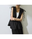 【アダム エ ロペ/ADAM ET ROPE'】の【WEB限定】・【新色追加】ペプラムビスチェ 人気、トレンドファッション・服の通販 founy(ファニー) ファッション Fashion レディースファッション Fashion for Women トップス・カットソー Cut & Sew Tops ビスチェ Bustiers & Corset Tops / Layered Bustier Style 2025年 2025 2025春夏・S/S Spring/Summer 2025 SS25 ギャザー Gathered, Ruffled タフタ Taffeta, Structured Fabric ツイル Twist, Twisted Detail ビスチェ Bustier, Corset Top ペプラム Peplum, Flared Hem リボン Ribbon, Bow ロング Long, Long-Length ヴィンテージ Vintage Style 夏 Summer 春 Spring S/S・春夏 SS, Spring/Summer, Warm Season thumbnail ブラック系(02)|ID: prp329100004572886 ipo3291000000032661678