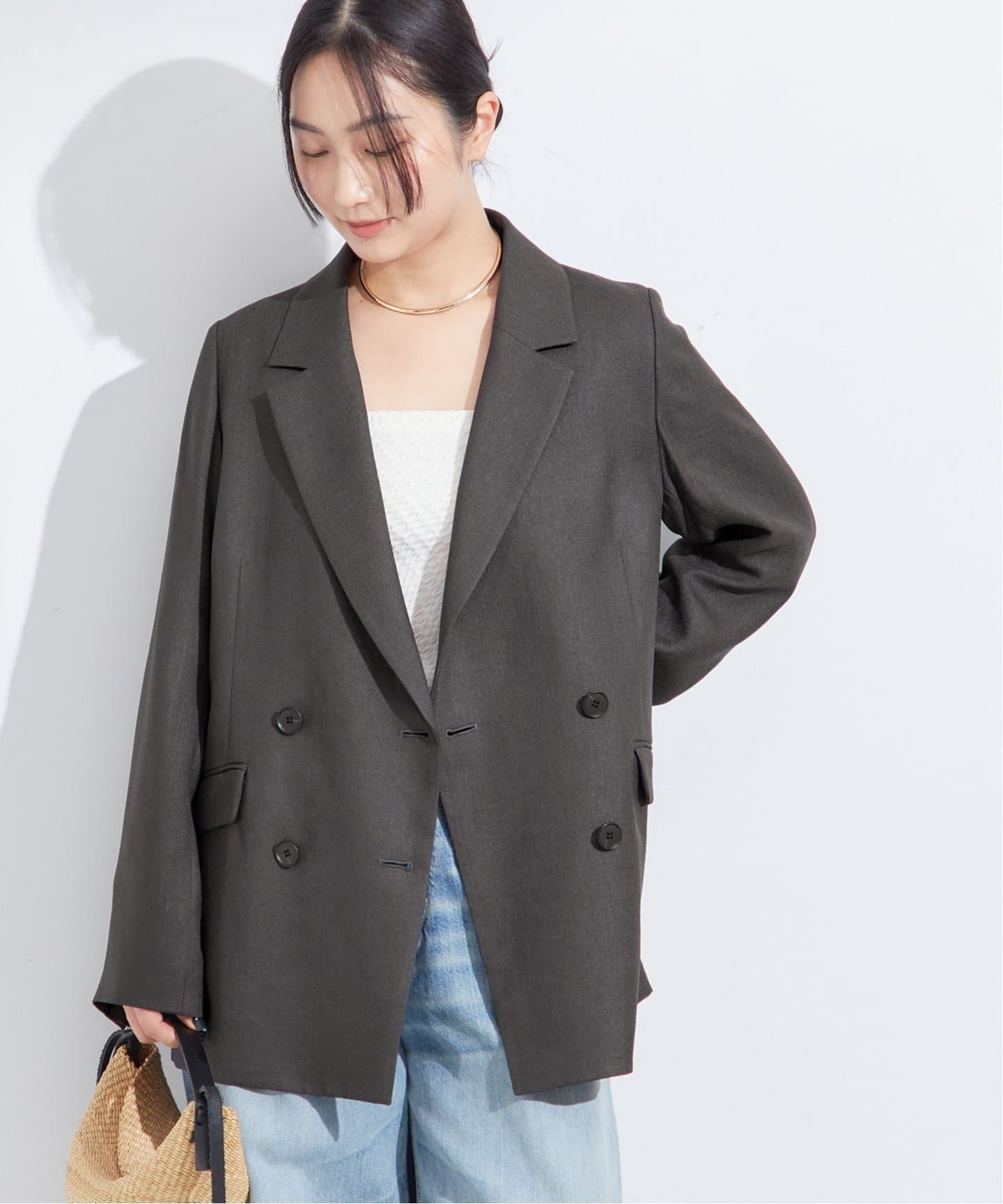 【ジャーナルスタンダード レサージュ/journal standard L'essage】のアイアスダブルブレステッドジャケット 人気、トレンドファッション・服の通販 founy(ファニー) 　ファッション　Fashion　レディースファッション　WOMEN　アウター　Coat Outerwear　ジャケット　Jackets　2025年　2025　2025春夏・S/S　Ss,Spring/Summer,2025　 other-1|ID: prp329100004573253 ipo3291000000032365904
