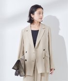 【ジャーナルスタンダード レサージュ/journal standard L'essage】のアイアスダブルブレステッドジャケット 人気、トレンドファッション・服の通販 founy(ファニー) ファッション Fashion レディースファッション WOMEN アウター Coat Outerwear ジャケット Jackets 2025年 2025 2025春夏・S/S Ss,Spring/Summer,2025 thumbnail ベージュ|ID: prp329100004573253 ipo3291000000032365910