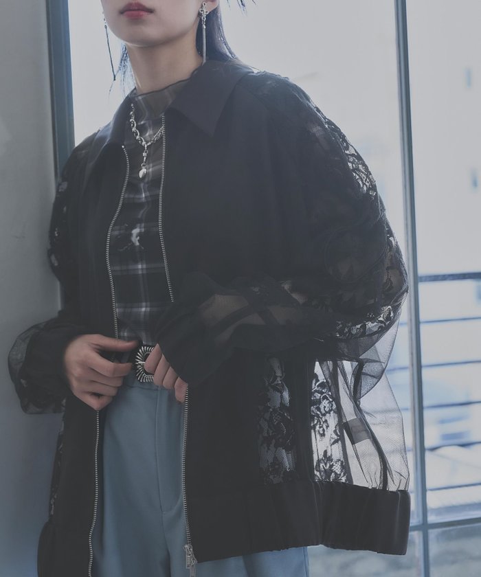 【ハレ/HARE】のレースウェーブキリカエブルゾン インテリア・キッズ・メンズ・レディースファッション・服の通販 founy(ファニー) https://founy.com/ ファッション Fashion レディースファッション WOMEN アウター Coat Outerwear ブルゾン Blouson/Jackets ウェーブ Wave ジップ Zip スリーブ Sleeve チュール Tulle ドッキング Docking バランス Balance フレア Flare ブルゾン Blouson ボトム Bottom ミドル Middle レース Race |ID: prp329100004573296 ipo3291000000032473721