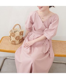 【ナチュラルクチュール/natural couture】のカシュクールランタンワンピース 人気、トレンドファッション・服の通販 founy(ファニー) ファッション Fashion レディースファッション WOMEN ワンピース Dress アクセサリー Accessories カシュクール Cachecoeur サンダル Sandals シェイプ Shape シューズ Shoes ジャケット Jacket スリーブ Sleeve フラット Flat ポケット Pocket リボン Ribbon リラックス Relax エレガント 上品 Elegant 2025年 2025 2025春夏・S/S Ss,Spring/Summer,2025 |ID:prp329100004573362