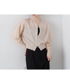 【プロポーション ボディドレッシング/PROPORTION BODY DRESSING】のシアーニットブルゾン ベージュ|ID: prp329100004573431 ipo3291000000032713638
