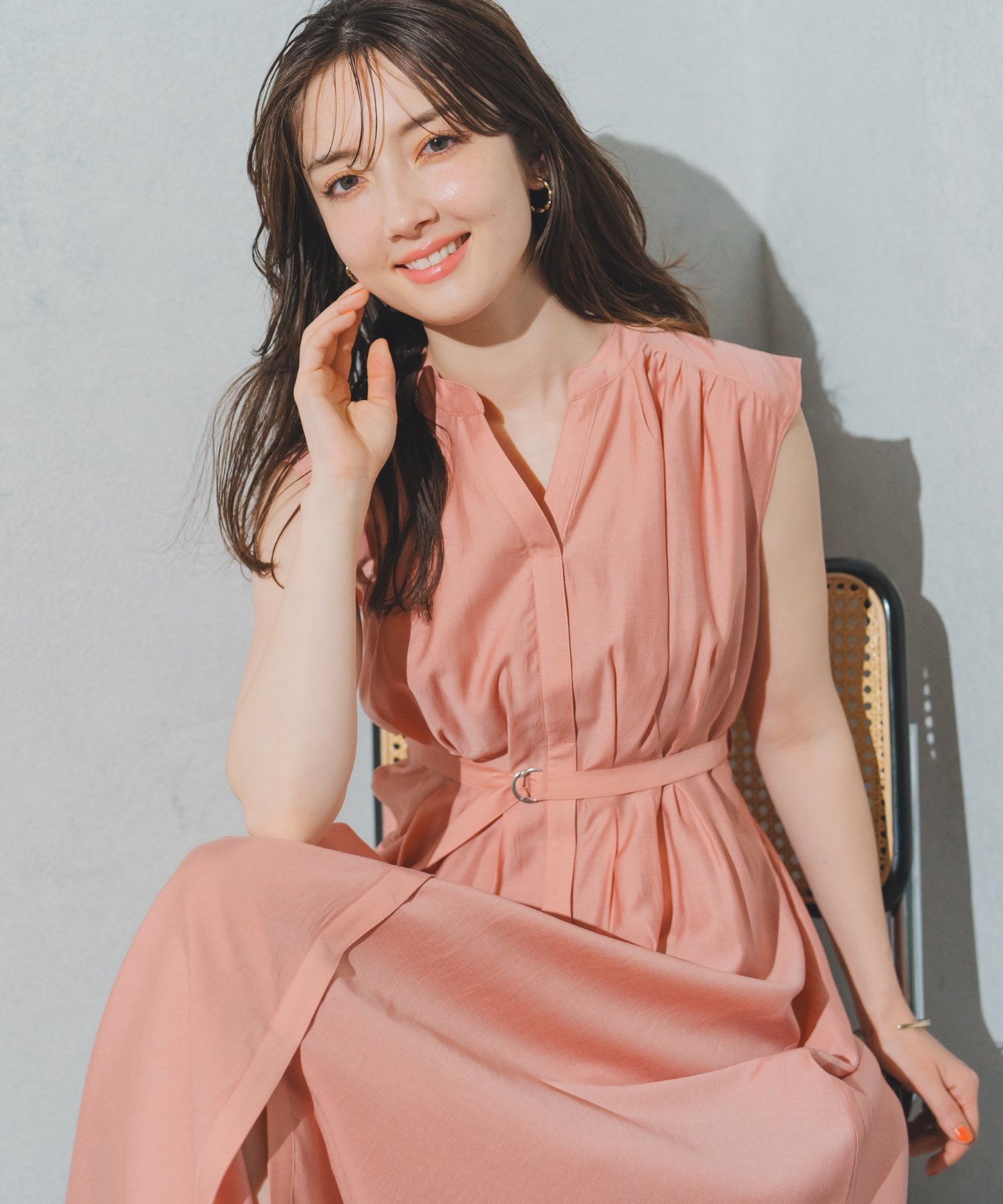 【ミッシュマッシュ/MISCH MASCH】の2025春夏新作 シアーカラーフレンチシャツワンピース インテリア・キッズ・メンズ・レディースファッション・服の通販 founy(ファニー) 　ファッション　Fashion　レディースファッション　WOMEN　ワンピース　Dress　シャツワンピース　Shirt Dresses　2025年　2025　2025春夏・S/S　Ss,Spring/Summer,2025　おすすめ　Recommend　カーディガン　Cardigan　シアー　Sheer　スリーブ　Sleeve　フレンチ　French　エレガント 上品　Elegant　夏　Summer　春　Spring　S/S・春夏　Ss・Spring/Summer　オレンジ|ID: prp329100004573474 ipo3291000000032367992