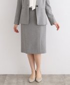 【インディヴィ/INDIVI】の【定番スーツ/洗える/メランジ】ストレートスカート 人気、トレンドファッション・服の通販 founy(ファニー) ファッション Fashion レディースファッション WOMEN スカート Skirt スーツ Suits スーツ スカート Skirt ストレート Straight スリット Slit スーツ Suit セットアップ Set Up フィット Fit メランジ Melange ラップ Wrap 定番 Standard 洗える Washable 秋 Autumn/Fall ビジネス 仕事 通勤 Business thumbnail ライトグレー|ID: prp329100004573477 ipo3291000000032368008