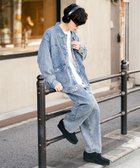 【ロッキーモンロー/Rocky Monroe】のオーバーサイズデニムジャケット+ワイドパンツ(セットアップ) 人気、トレンドファッション・服の通販 founy(ファニー) ファッション Fashion レディースファッション WOMEN アウター Coat Outerwear ジャケット Jackets デニムジャケット Denim Jackets セットアップ Setup パンツ Pants ケミカル Chemical シューズ Shoes セットアップ Set Up デニム Denim ユーズド Used ワイド Wide thumbnail ブルーケミカル|ID: prp329100004573479 ipo3291000000032368031