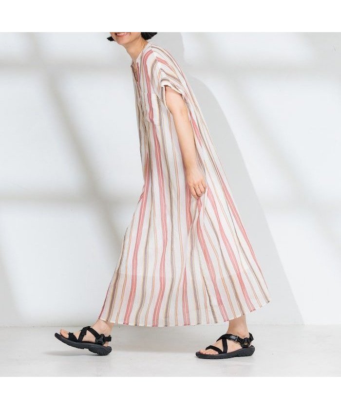 【フリークスストア/FREAK'S STORE】のインド コットンクレープヘンリーネックワンピース 25SS インテリア・キッズ・メンズ・レディースファッション・服の通販 founy(ファニー) 　ファッション　Fashion　レディースファッション　Fashion for Women　ワンピース　Dresses　2025年　2025　2025春夏・S/S　Spring/Summer 2025 SS25　インド　Indian Textile　ポケット　Pocket, Pocket Detail　夏　Summer　S/S・春夏　SS, Spring/Summer, Warm Season　ワインレッド|ID: prp329100004573497 ipo3291000000033192415