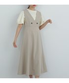 【エヌ ナチュラルビューティーベーシック/N.Natural Beauty basic】のVネックフレアジャンパースカート オフ1|ID: prp329100004573507 ipo3291000000032565191