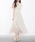【セゾンドパピヨン/SAISON DE PAPILLON】の花柄シフォン生地ミモレ丈ワンピース 人気、トレンドファッション・服の通販 founy(ファニー) ファッション Fashion レディースファッション WOMEN ワンピース Dress シフォン Chiffon ジャケット Jacket スタンド Stand フリル Frills ミモレ Mimore 夏 Summer 春 Spring S/S・春夏 Ss・Spring/Summer thumbnail ブラウン|ID: prp329100004573511 ipo3291000000032368593