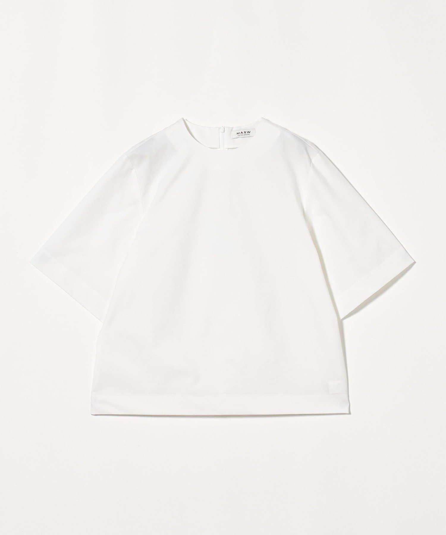 【ユナイテッドアローズ/UNITED ARROWS】のMARW UNITED ARROWS ベーシック Tブラウス インテリア・キッズ・メンズ・レディースファッション・服の通販 founy(ファニー) 　ファッション　Fashion　レディースファッション　Fashion for Women　トップス・カットソー　Cut & Sew Tops　シャツ・ブラウス・オフィスカジュアル　Elegant Blouses & Button-Ups　定番　Standard, Basic Item　人気　Popular, Best Seller　ベーシック　Basic, Essential　半袖　Short Sleeve, Half Sleeve　ビジネス 仕事 通勤　Business / Work / Commuting　WHITE|ID: prp329100004573534 ipo3291000000033057057