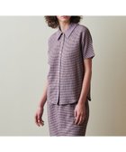【ビューティ&ユース ユナイテッドアローズ/BEAUTY&YOUTH / UNITED ARROWS】のSteven Alan クレープ チェック ハーフスリーブ シャツ LILAC|ID: prp329100004573539 ipo3291000000032724550